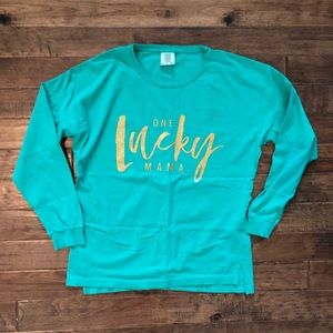 New Declan and Crew Lucky Mama Long Sleeve tee